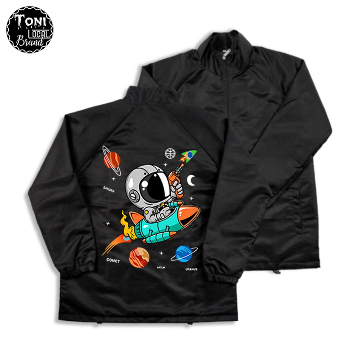 Áo Khoác Dù Local Brand ROCKET ASTRONAUT Jacket Mero 2 lớp dày form rộng Unisex cổ bẻ (D3020L - Kèm Video Ảnh Thật)