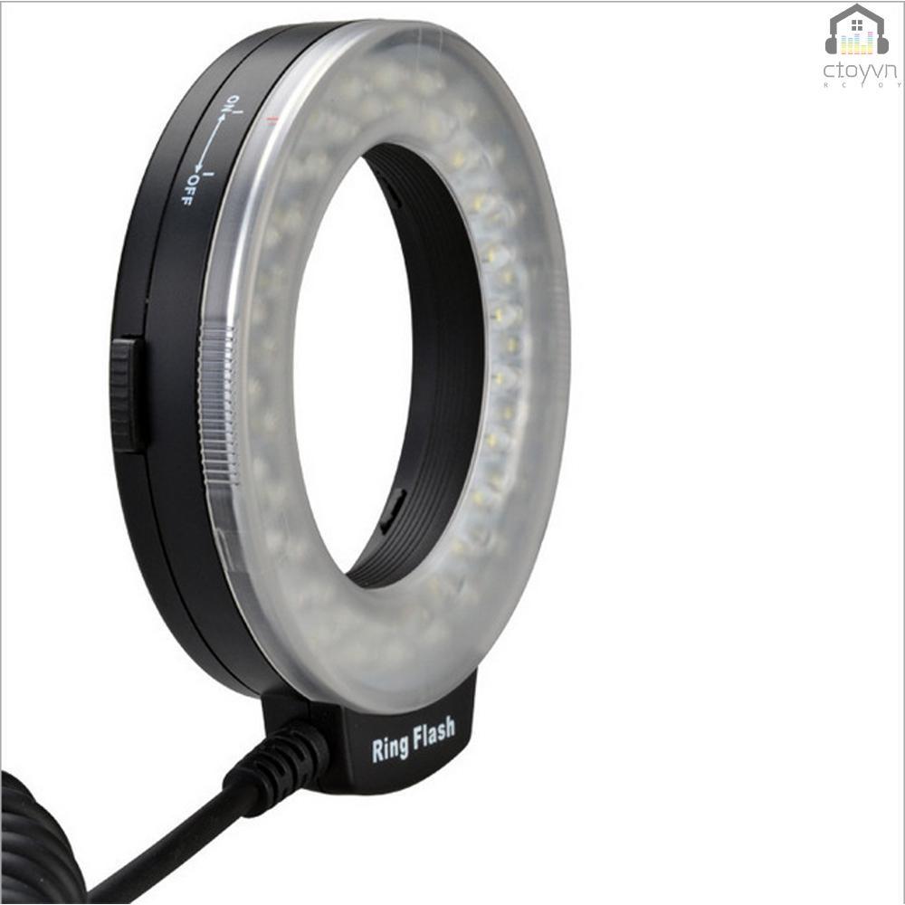 Ngàm đèn LED hình tròn kèm 8 vòng chuyển đổi tương thích với máy ảnh Pentax Olympus Panasonic DSLR