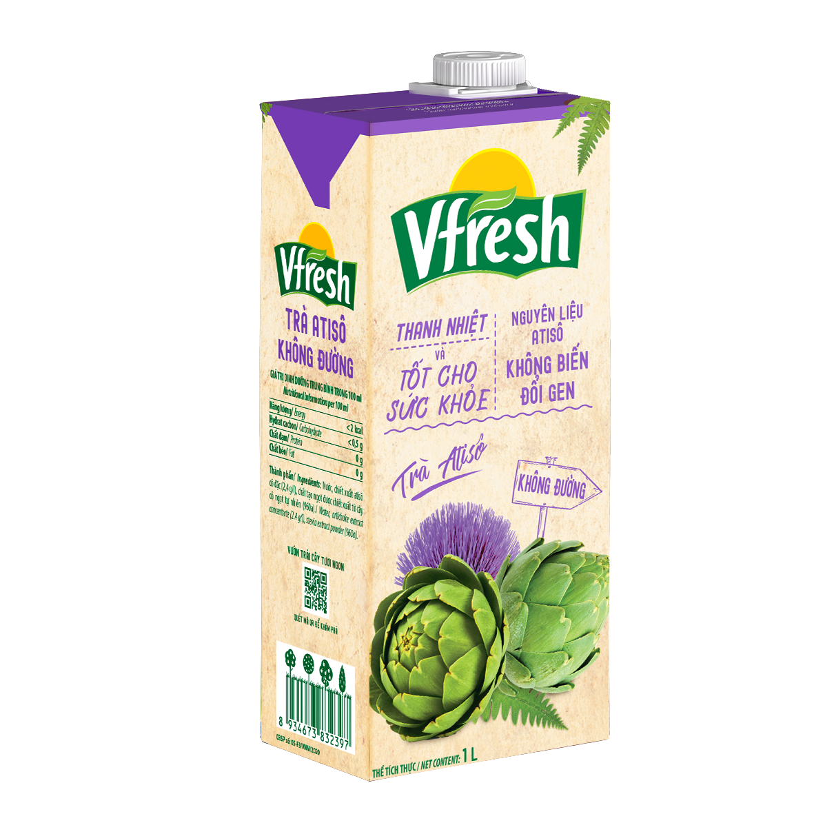 COMBO TRÀ ATISÔ KHÔNG ĐƯỜNG VINAMILK VFRESH