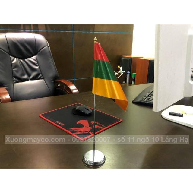 Cờ để bàn Bolivia đế đơn inox