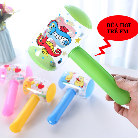 BÓNG PHAO HÌNH CÂY BÚA, BÓNG NHỰA PVC BƠM HƠI