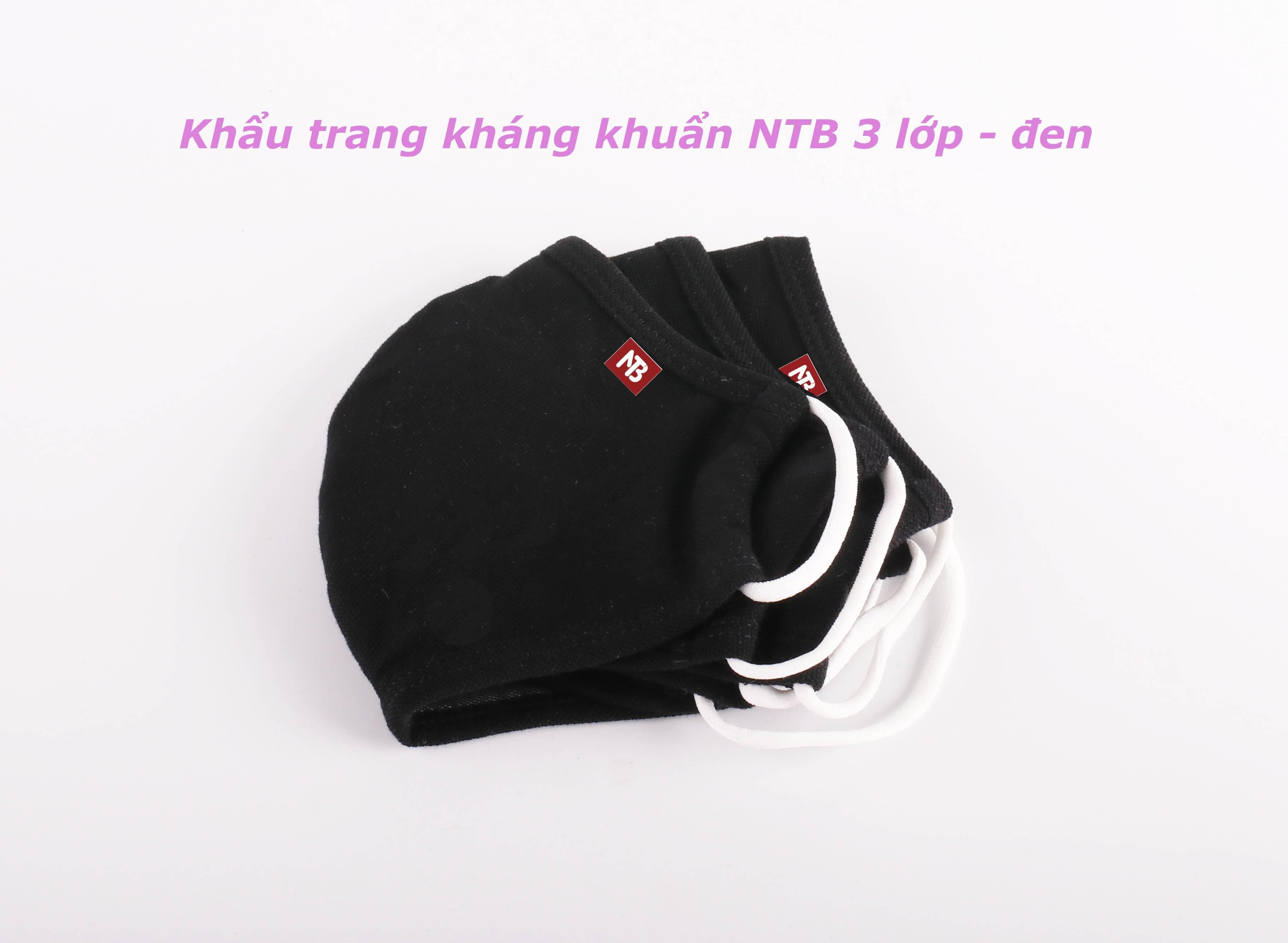 Khẩu trang vải kháng khuẩn NTB 3 lớp