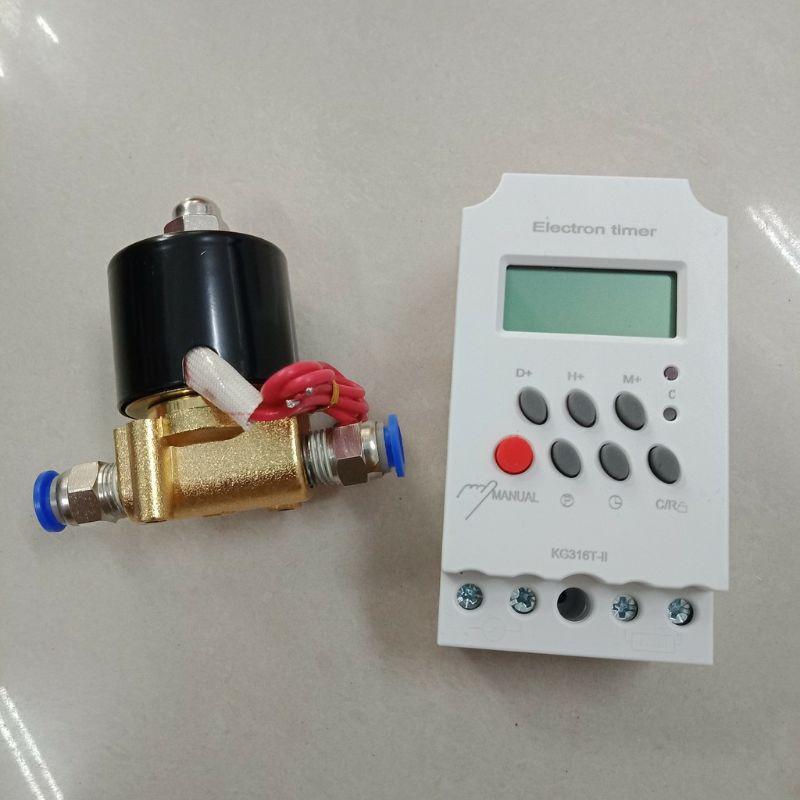 Combo van điện từ 13/8 kèm hẹn giờ timer or smart wifi phun sương, tưới cây, tưới lan