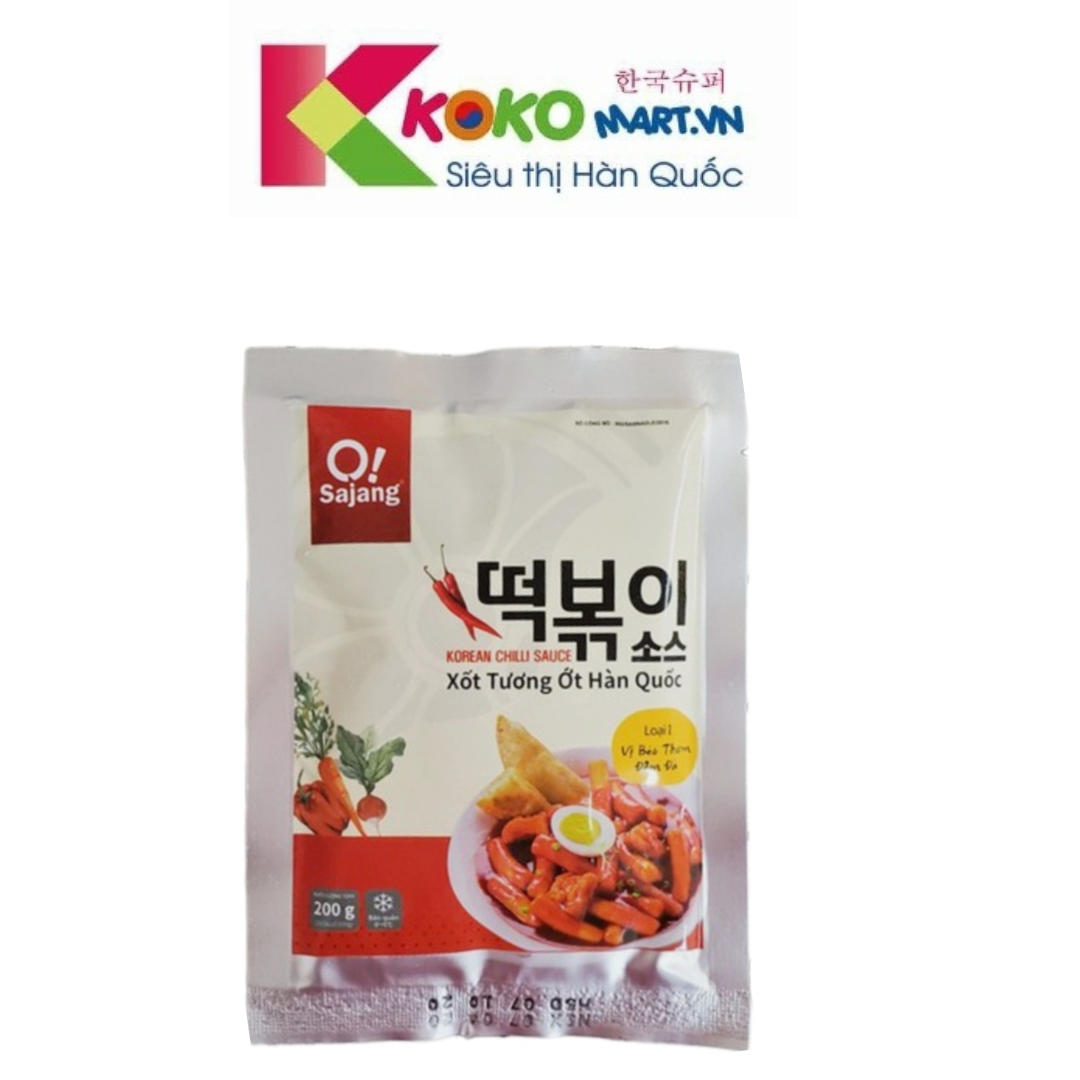 Sốt nấu tokbokki bánh gạo cay Hàn Quốc 200g