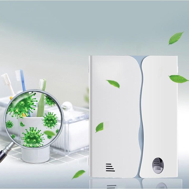 Tủ tiệt trùng bàn chải lấy kem đánh răng treo tường cao cấp