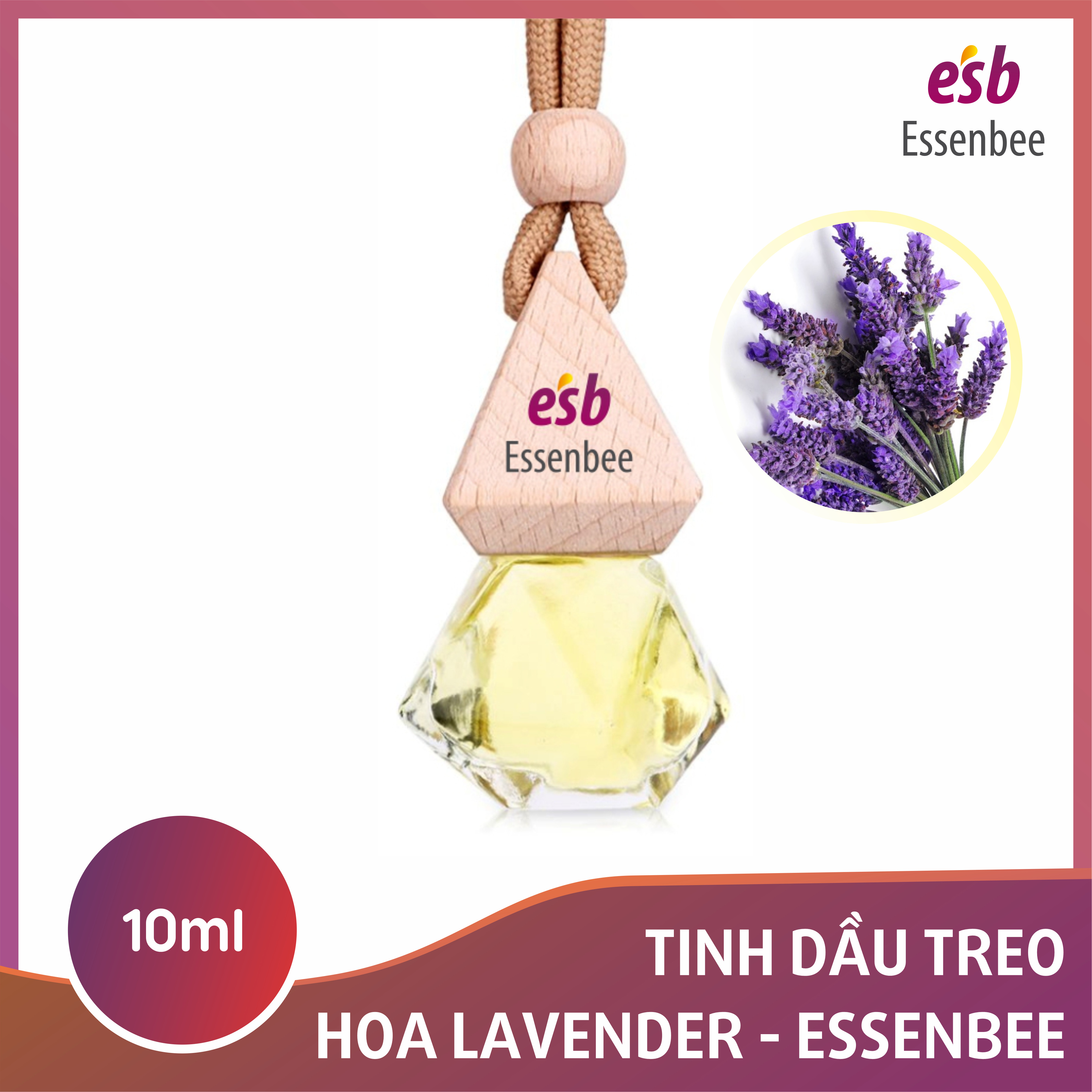 Tinh dầu treo xe Lavender – Essenbee – 10ml