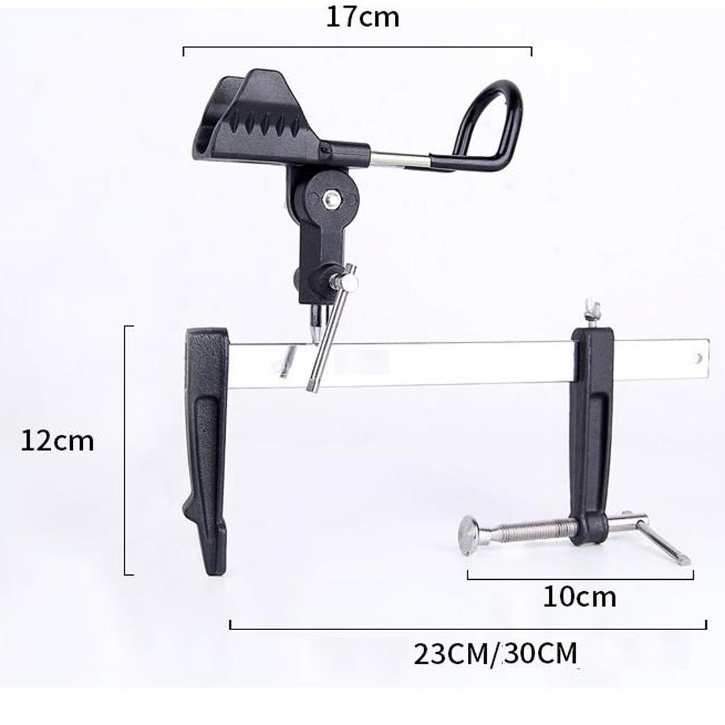 Adjustable Clamp on Fishing Rod Holder Rack Pole Bracket Fishing Tackle S