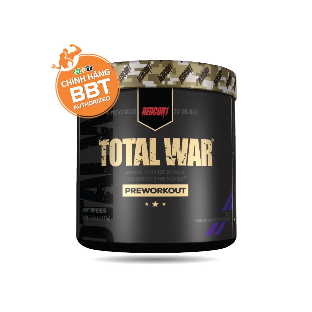 [Chính hãng BBT] Redcon1 Total War - Pre-workout Tăng Sự Tỉnh Táo Tập Trung - Tăng Sức Mạnh Chuẩn Quân Đội Mỹ