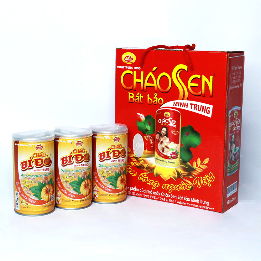 Cháo Bí Đỏ Minh Trung Lốc 6 lon
