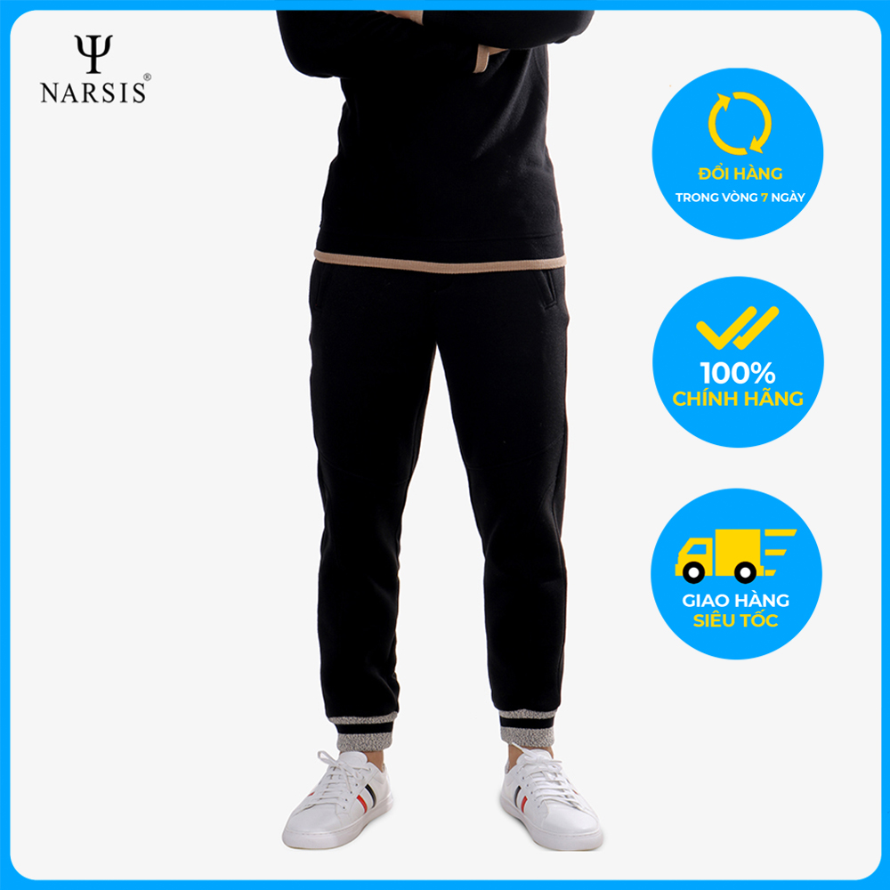 Quần Jogger Nam Narsis G8031 - Đen (Size