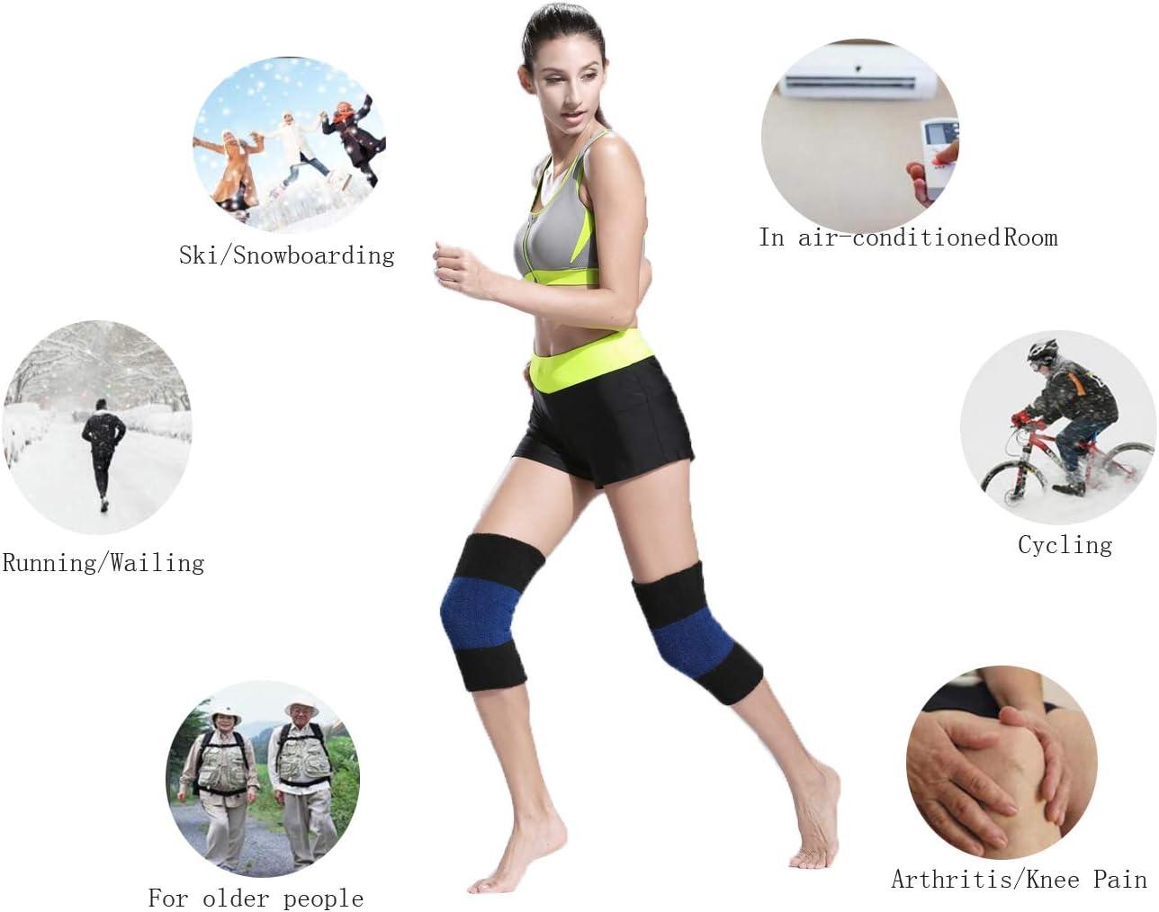 Mùa đông Mềm Nhiệt Nẹp Đầu Gối Bao Tay Ấm Cúng Ấm Trượt Tuyết Đi Xe Đạp Cắm Trại Runing Viêm Khớp Gân Miếng Lót Đầu Gối
