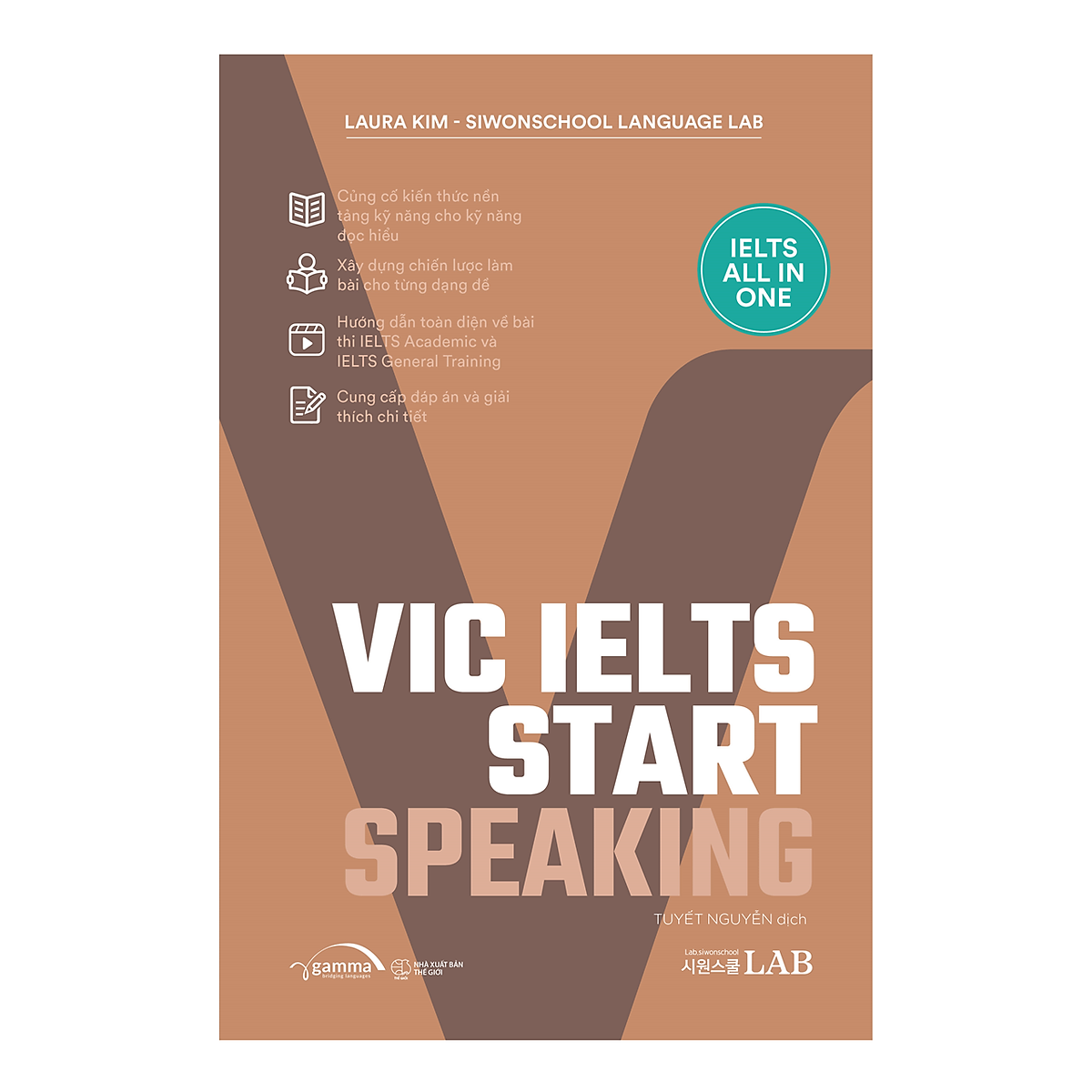 Combo VIC IELTS Start : Listening , Reading , Writing, Speaking ( Tặng sổ tay)