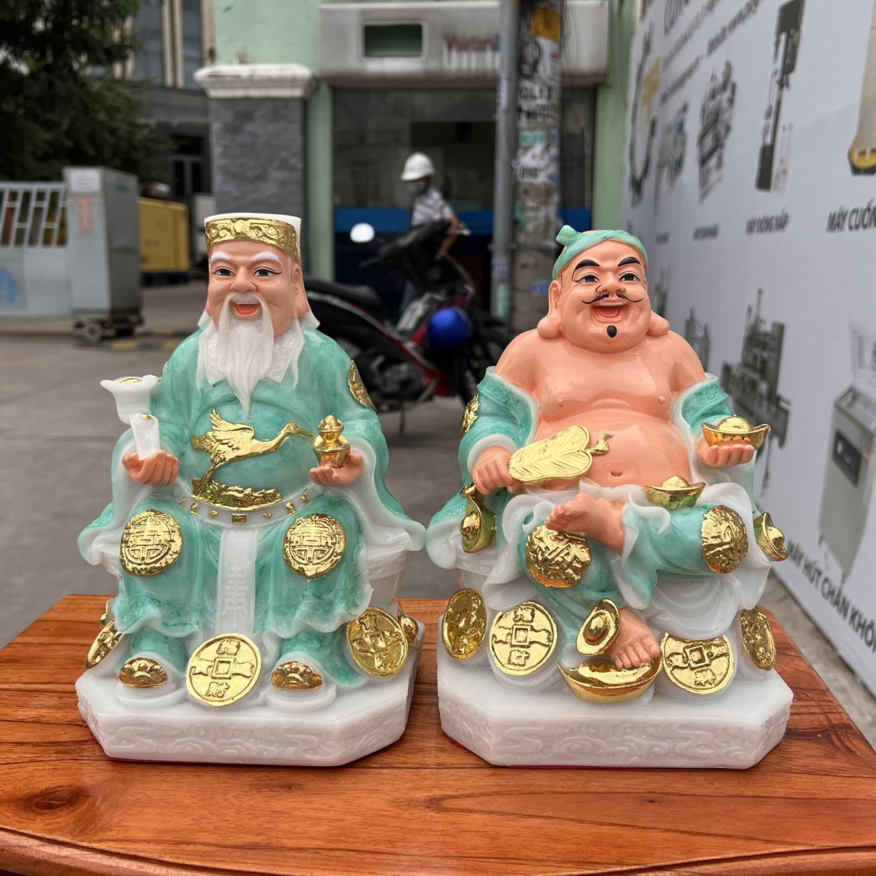 Tượng Thần tài Thổ Địa đá Việt Nam cao 25cm