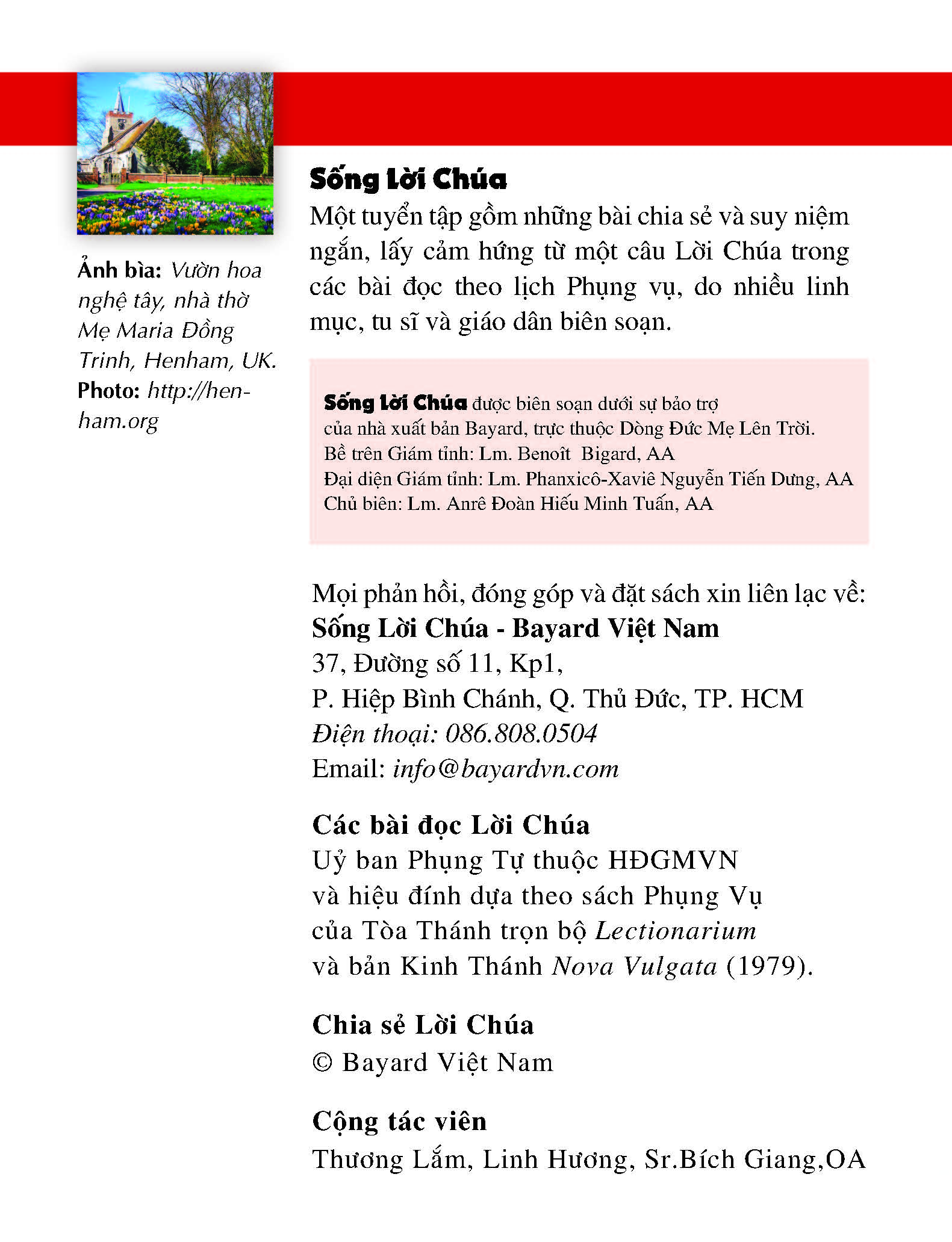 Sống Lời Chúa - Quyển 1/2019