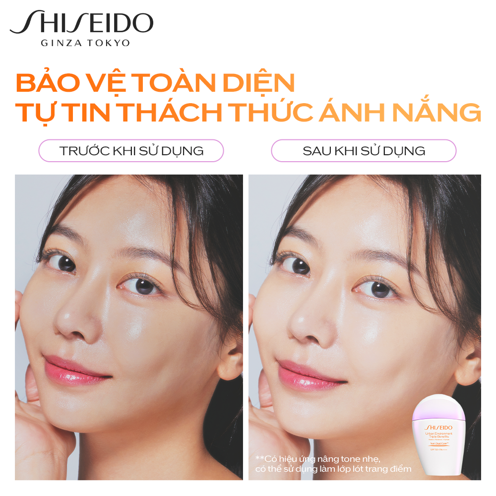Sữa Chống Nắng Dưỡng Da Shiseido GSC Urban Environment Triple Beauty Suncare Emulsion SPF50+ PA++++ 30ml