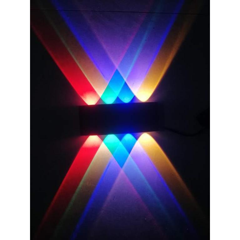 ĐÈN HẮT TƯỜNG LED CHIẾU SÁNG HAI ĐẦU 8 MẮT 4 ÁNH SÁNG