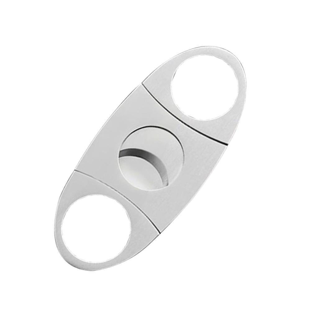 Stainless Steel Portable Cigar Cutter Double Blades Scissors for Most size of Cigarette