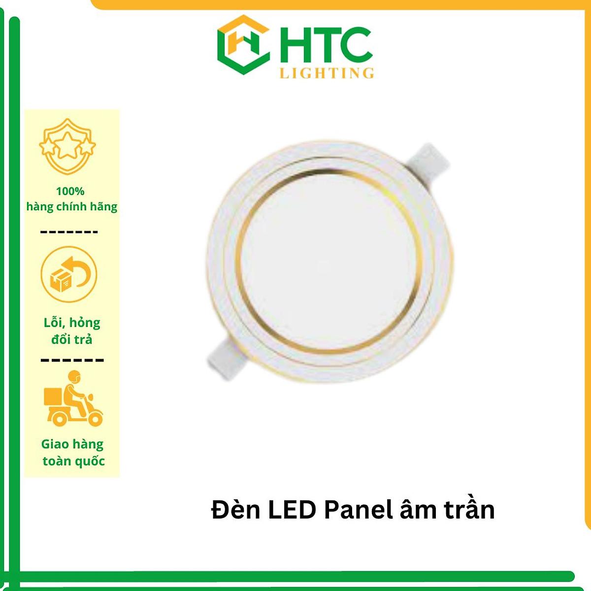 Đèn LED Panel âm trần 12W, viền vàng/ bạc, ánh sáng trắng hoặc 3 chế độ màu - Thương hiệu MPE