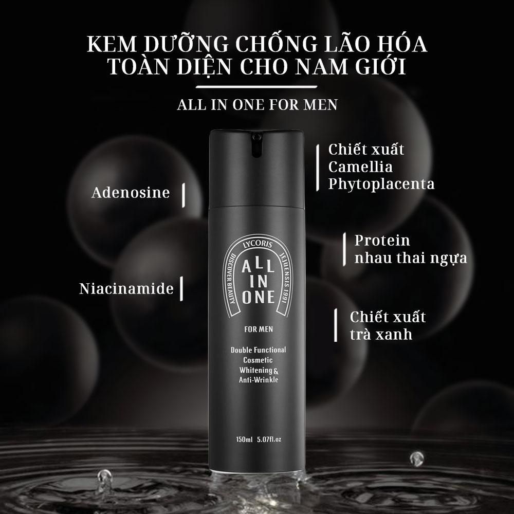 Kem Dưỡng Ẩm Tất Cả Trong Một Dành Cho Nam All In One For Men Lycoris