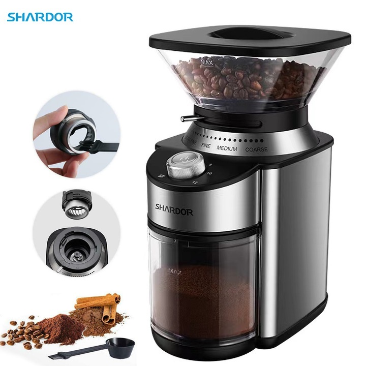 Máy xay hạt cà phê Espresso cao cấp Shardor GS-801 - Hàng Chính Hãng