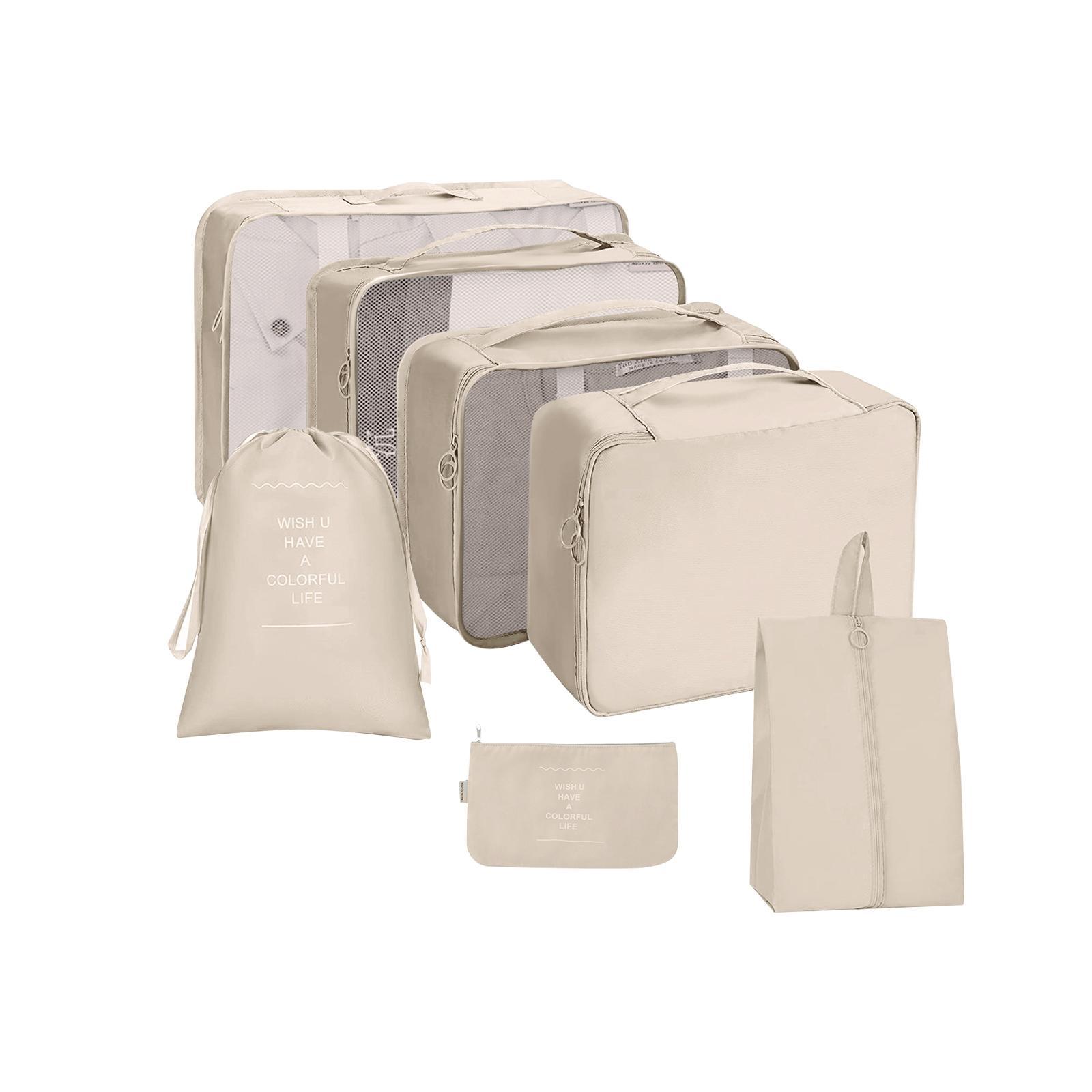 7x Waterproof Nylon Travel Organizer Bags Clothes Storage Bags Lightweight