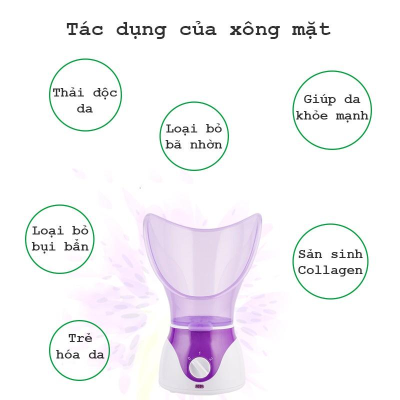 Máy xông mặt mũi họng mini, Máy xông hơi mini thảo dược hoa quả, Xông hơi mũi thông minh an toàn, tiện dụng