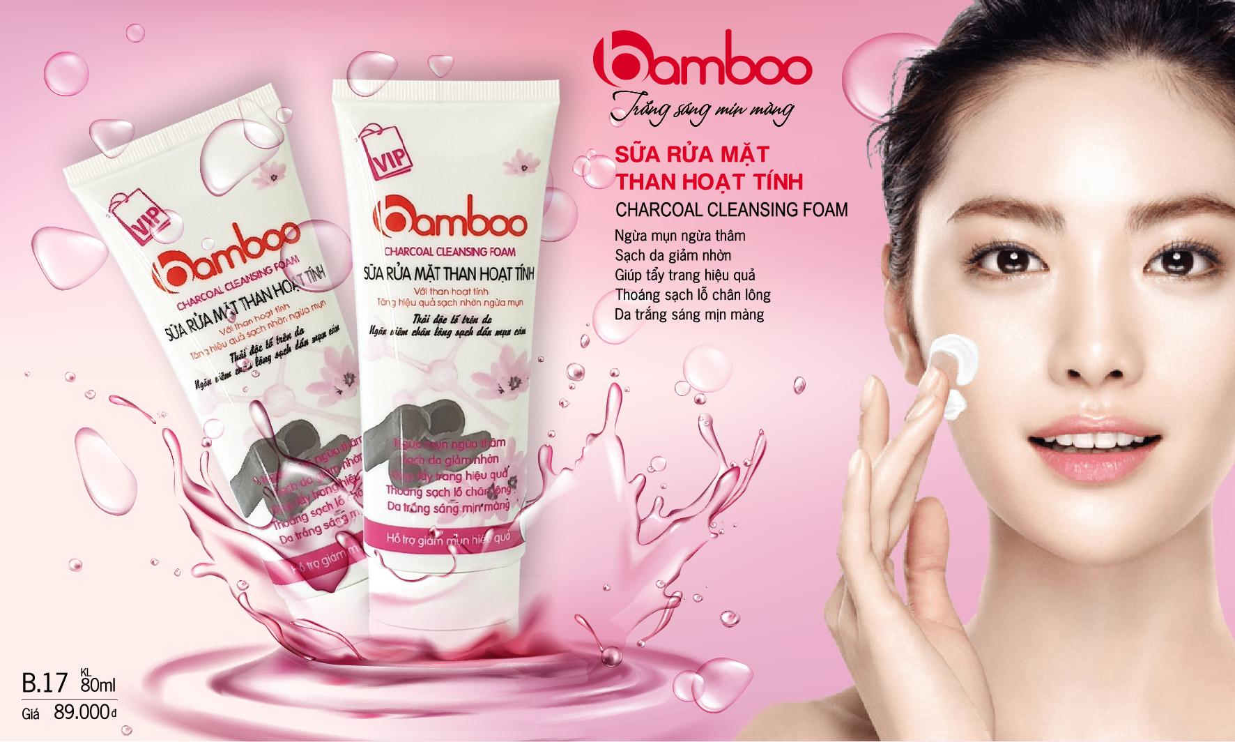BAMBOO SỮA RỬA MẶT THAN HOẠT TÍNH 80ml