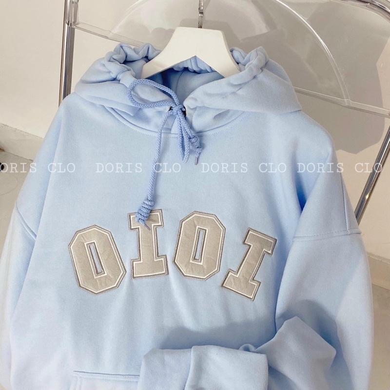 Áo khoác hoodie form rộng, Áo khoác nữ form rộng chất nỉ ngoại OIOI