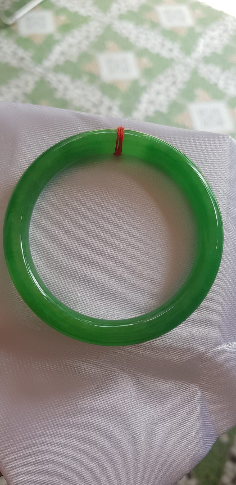 Vòng tay nữ đá cẩm thạch Ngọc Lý A Sịn 54mm x cọng 8mm Màu Xanh Lý đậm đều sáng bóng mượt đẹp Nữ 53kg - 60kg đeo mệnh Mộc mệnh Hỏa mệnh Thủy ạ