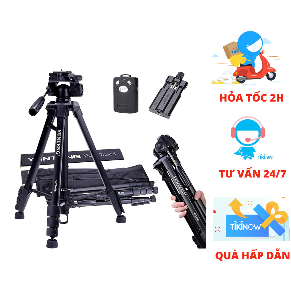 Chân Máy Ảnh Tripod Yunteng VCT - 668 - Hàng Nhập Khẩu