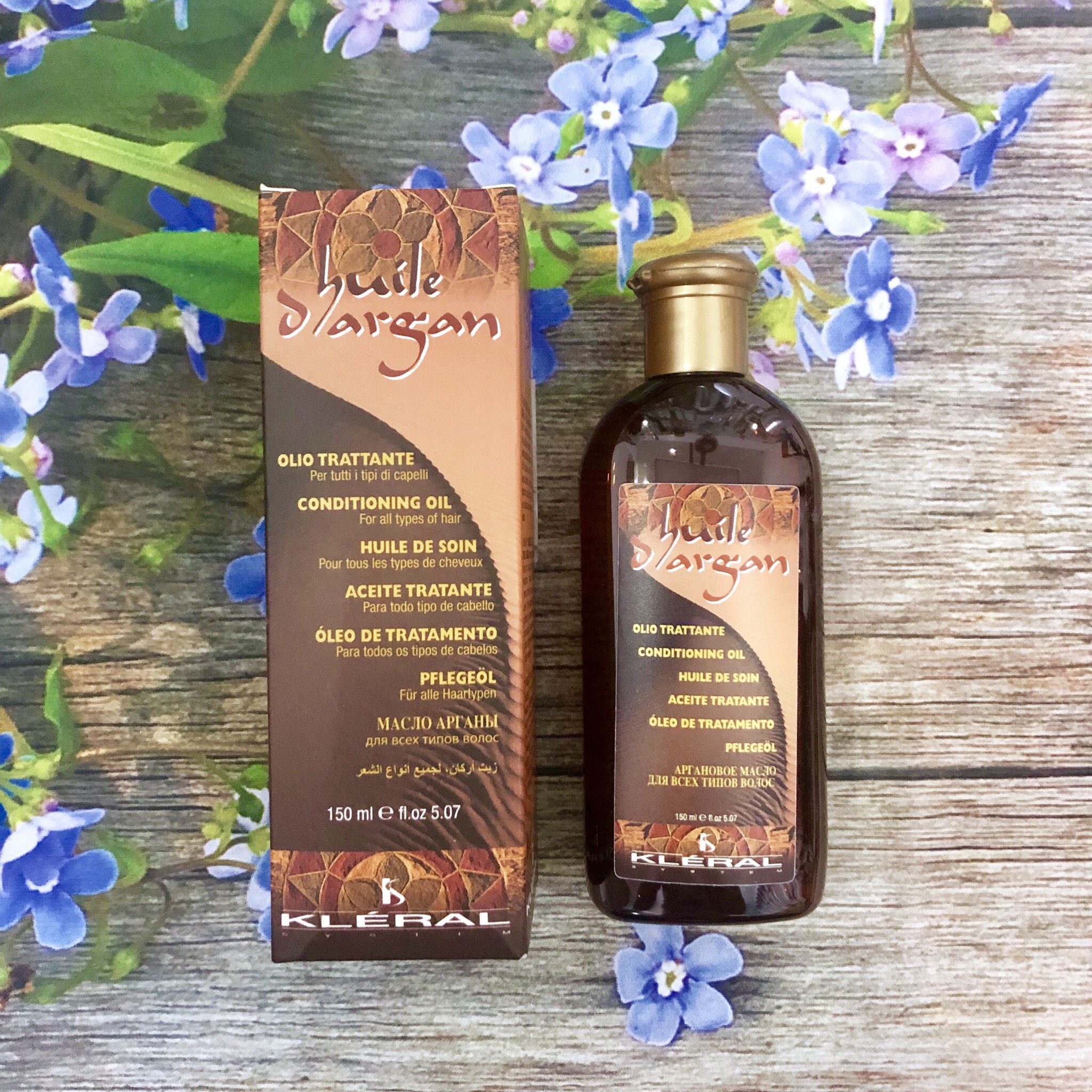 Tinh dầu dưỡng tóc Kleral Huile D'argan oil Trattante Olio Italy 150ml