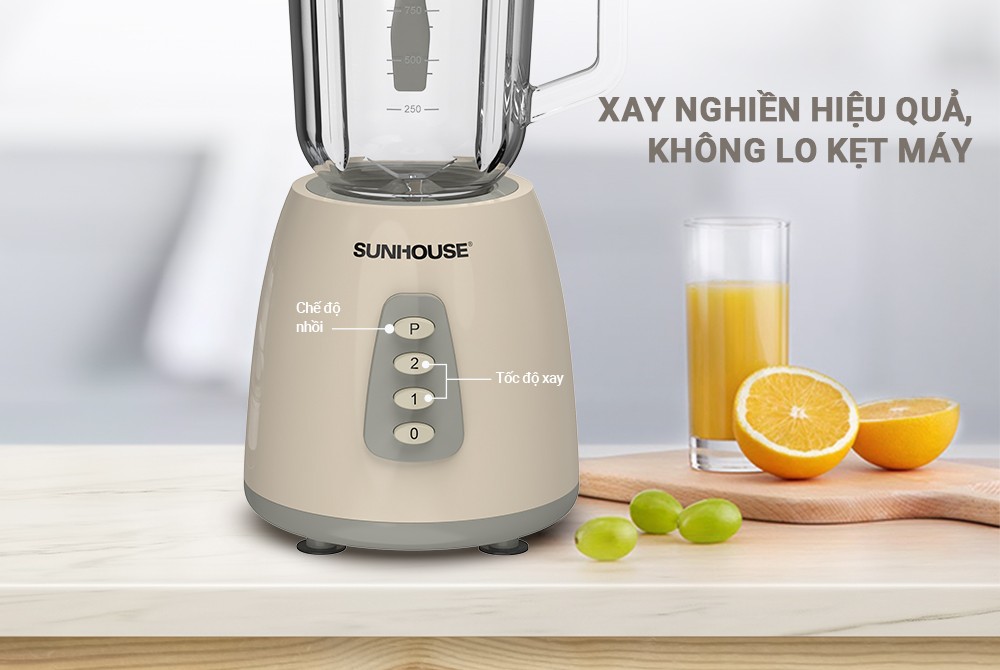 Máy xay sinh tố đa năng SHD5331, Dung tích 1.5L - 2 cối đa năng - Xay sinh tố, Xay thịt - Công suất 350W - Hàng chính hãng