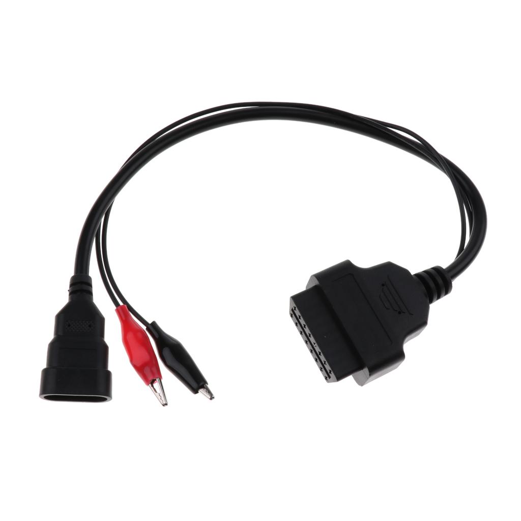 Aluminum Alloy 3 Pin OBD2 To 16 Pin Adapter Diagnostic Cable