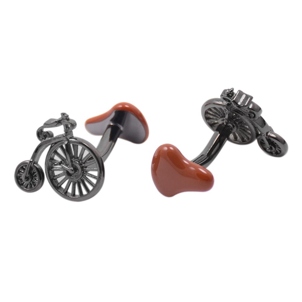 Vintage Bike Bicycle Sports Cufflinks for Mens Shirt Business Wedding Gift