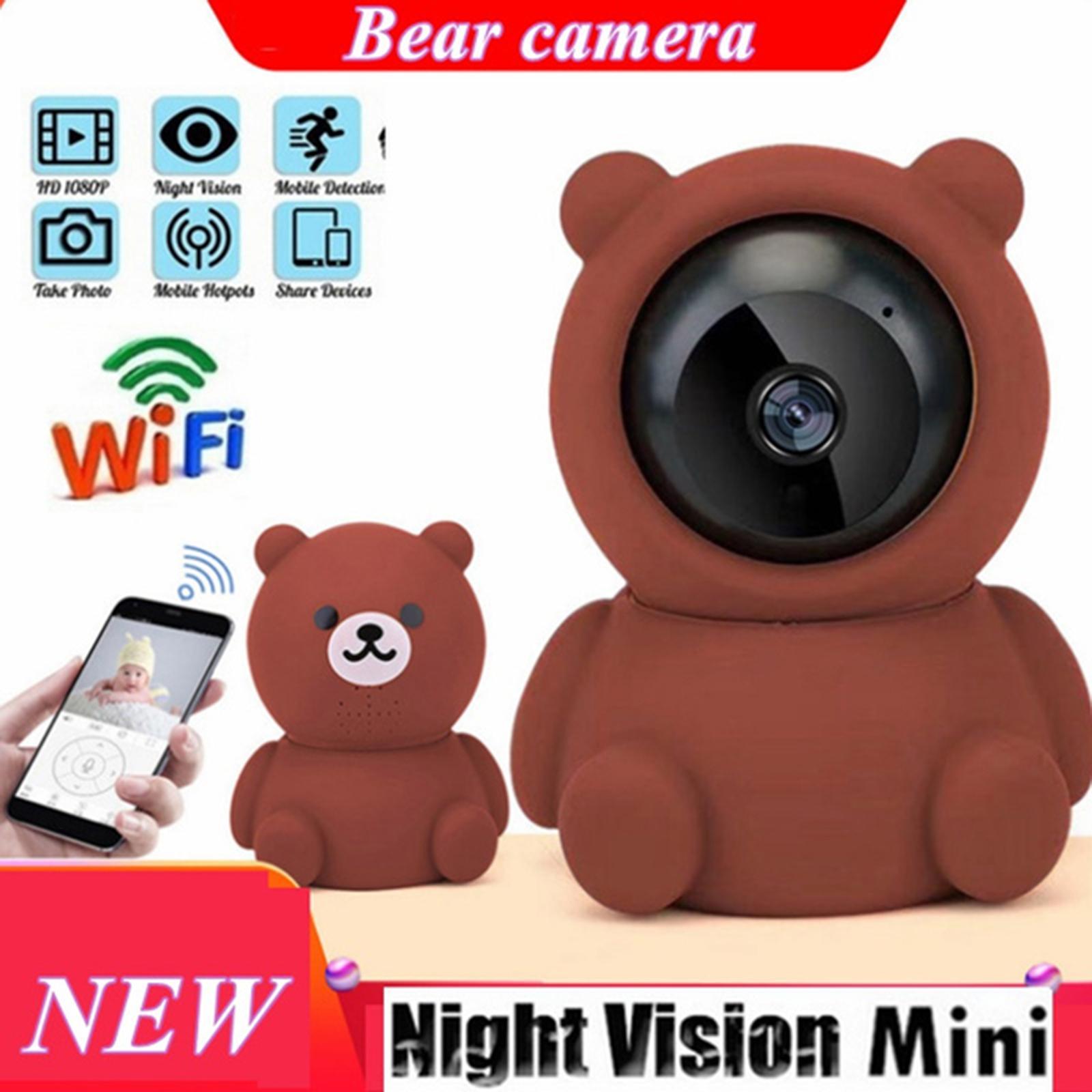 Indoor Bear WiFi Camera Home IP System Wireless Infrared
