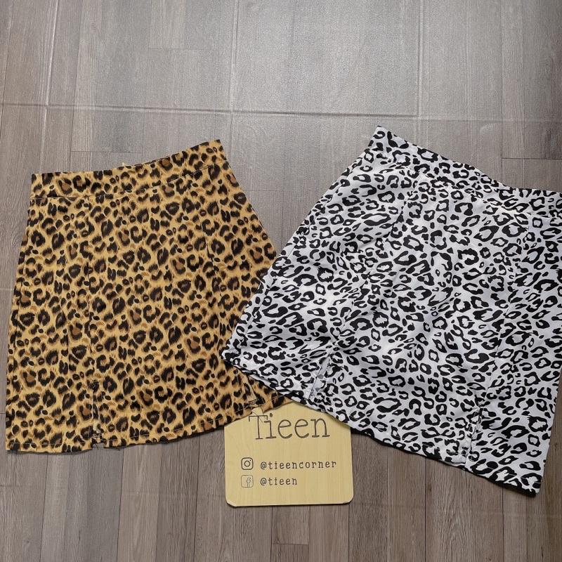 Chân váy da beo trendy chất voan mềm có lót trong