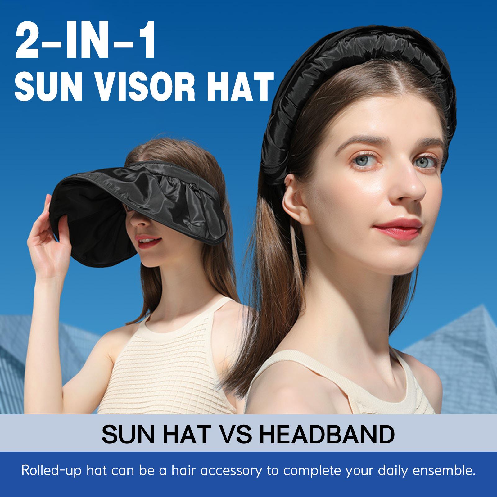 Mũ rộng vành hở đầu che nắng cho nữ Được làm từ cotton và polyester, tạo cảm giác thoải mái khi đội