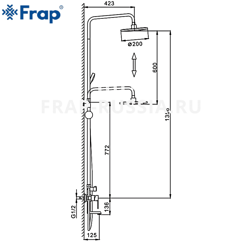 SEN CÂY TẮM FRAP F2428-001 NHẬP KHẨU CHÍNH HÃNG NGA