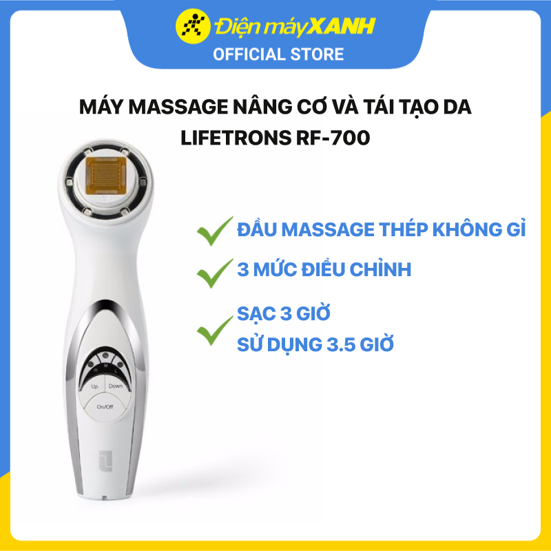 Máy massage nâng cơ và tái tạo da chuyên sâu Lifetrons RF-700 - Hàng chính hãng