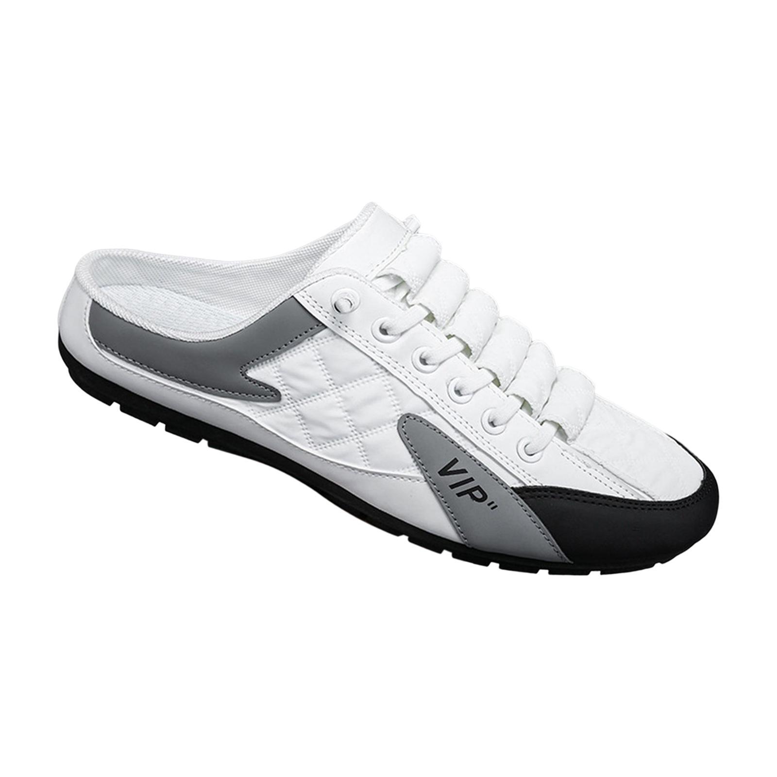 Men Slip on Mule Sneakers Slippers Low Top Work Casual Sports Shoes Loafers