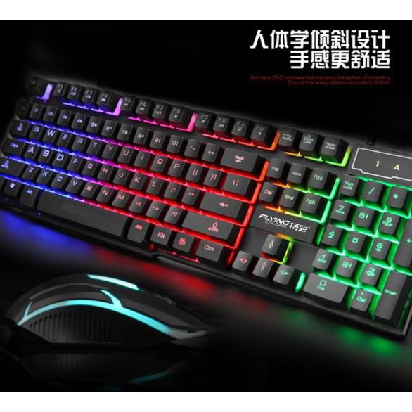 Bàn phím giả cơ và chuột chuyên game K8 3621 kết nối cổng usb