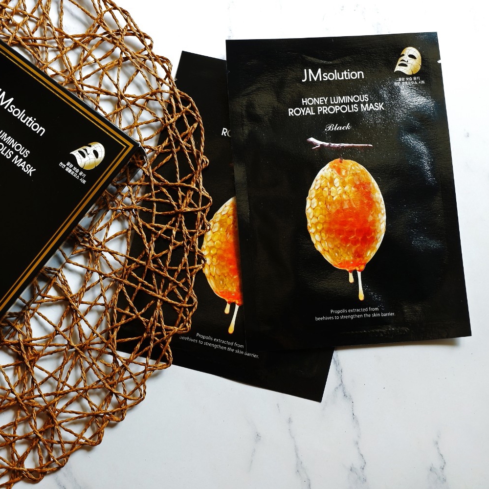 Combo 10 Mặt Nạ Keo Ong Dưỡng Ẩm Sâu, Chống Lão Hoá Da JMsolution Honey Luminous Royal Propolis Mask 30ml