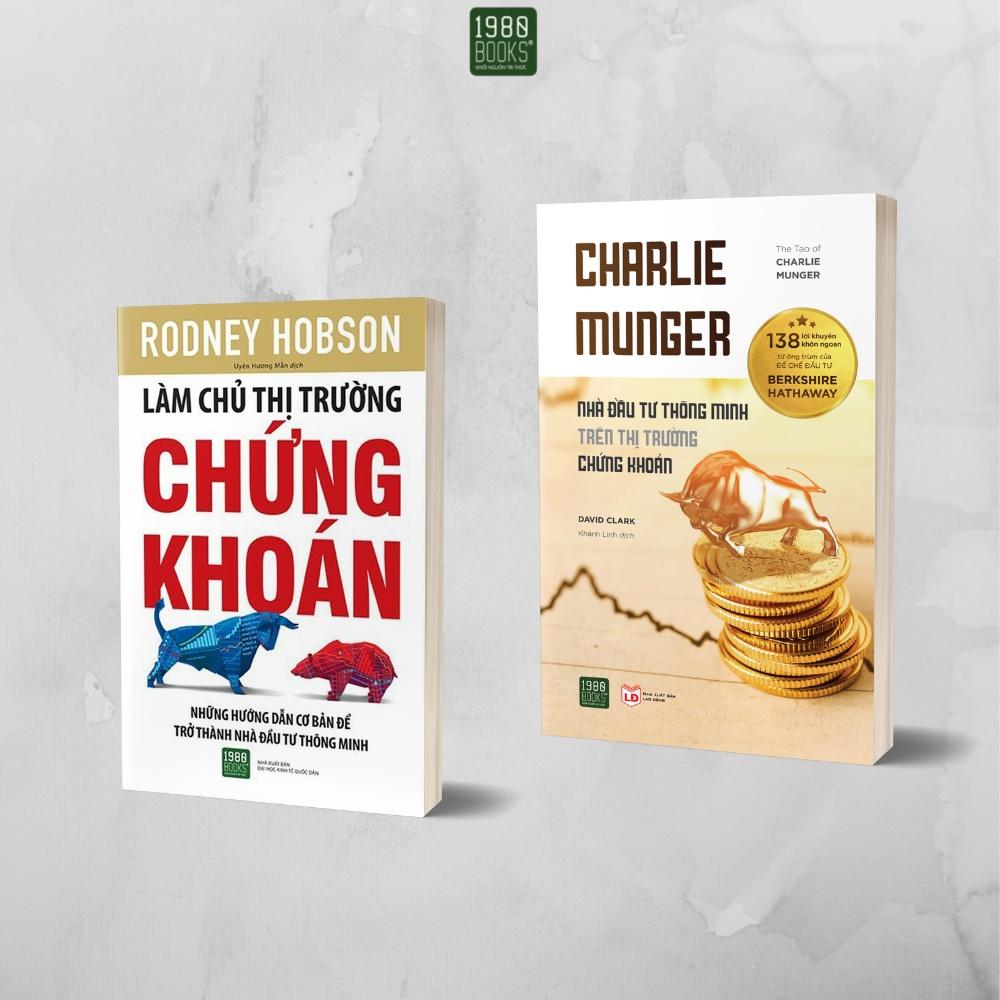 Sách  Combo 2 cuốn Charlie Munger Nhà đầu tư thông minh trên thị trường CK+ Làm chủ thị trường chứng khoán - BẢN QUYỀN