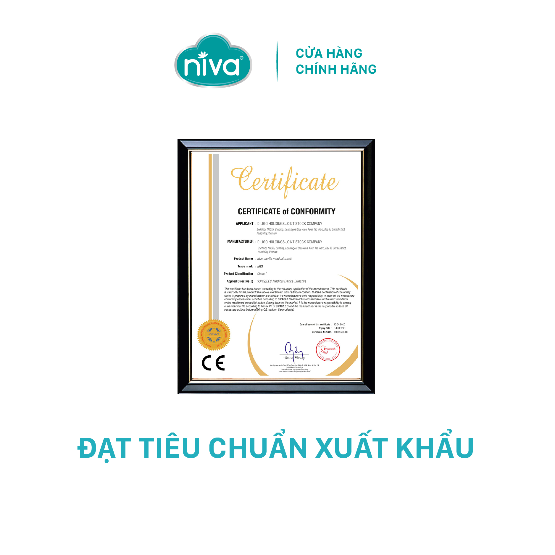 Khẩu Trang Niva N95 Hộp 25 Chiếc Ngăn Giọt Bắn, Lọc Vi Khuẩn, Không Gây Kích Ứng Da, Hàng Chính Hãng Cao Cấp