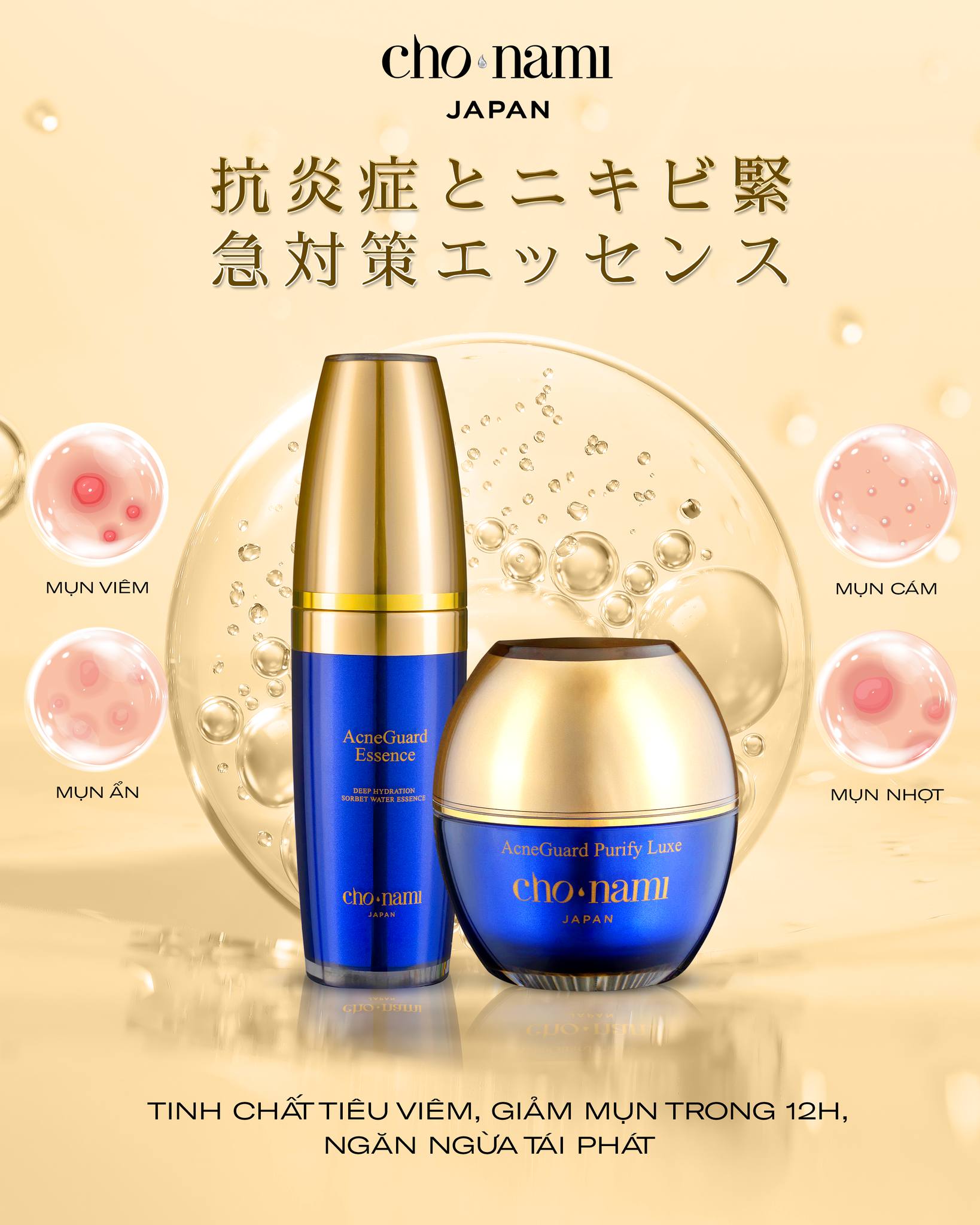 Kem hỗ trợ ngừa mụn viêm 12H Acne Guard Purify Luxe Cho Nami