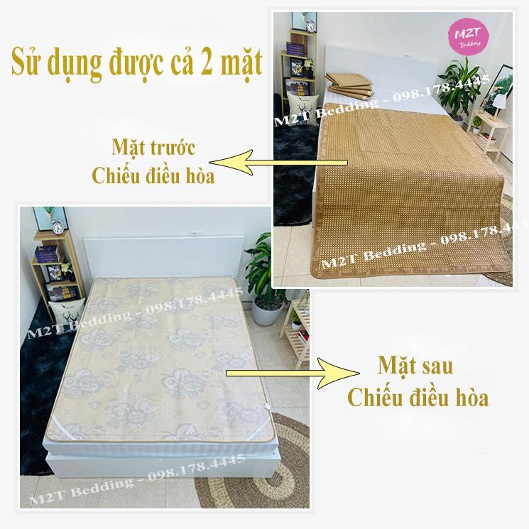 Chiếu điều hòa sợi mây Cao cấp mát mềm mịn thoáng khí - chiếu trải giường đủ kích thước 1m2, 1m5, 1m6, 1m8, 2m2