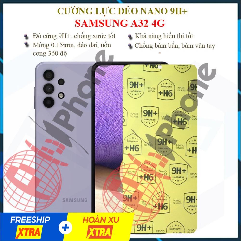 Dán cường lực dẻo nano trước, sau dành cho Samsung Galaxy A32 4G