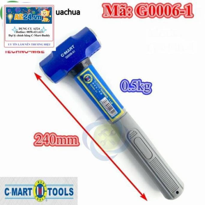 Búa tạ 0.5kg C-Mart G0006-1 RẺ NHẤT THỊ TRƯỜNG
