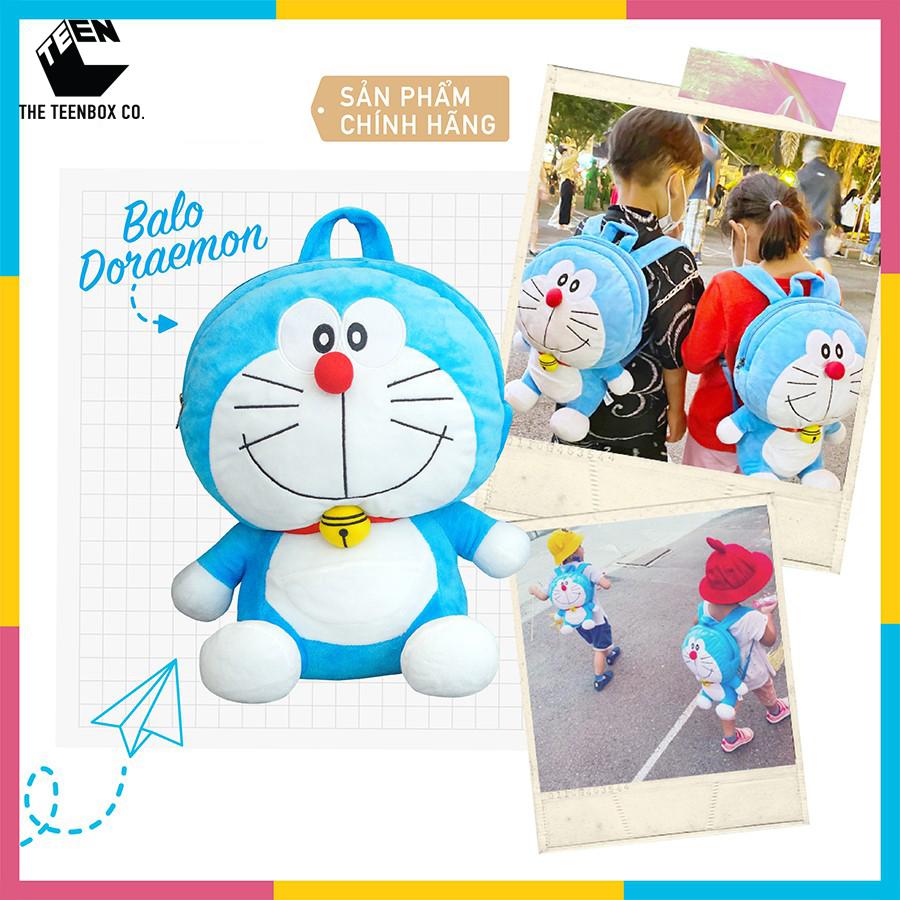 Balo Đi Học Hình Thú Bông Doraemon cho bé - Sản Phẩm Có Bản Quyền, Phân Phối Bởi Teenbox 