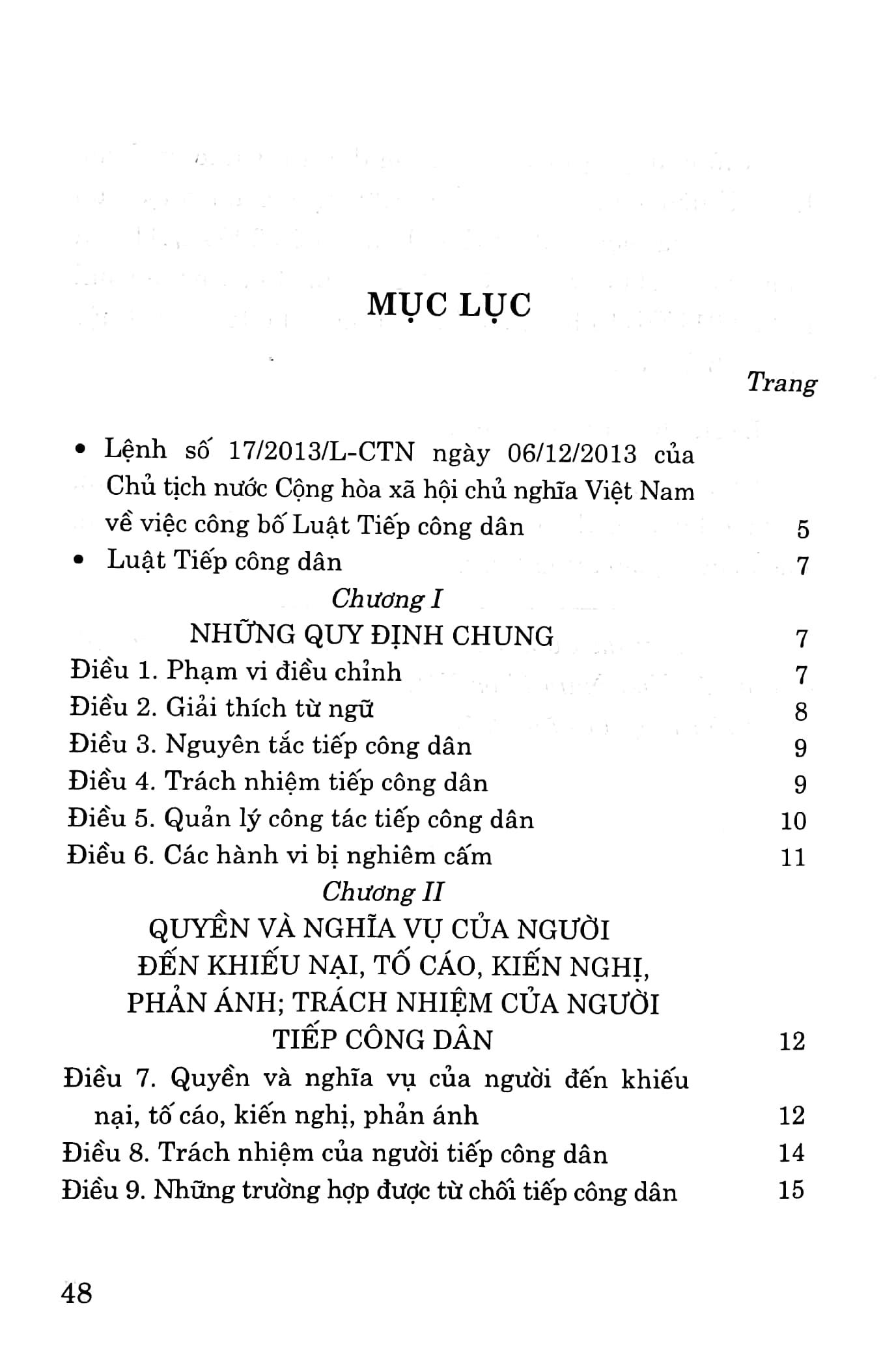 Luật Tiếp Công Dân (Hiện Hành)